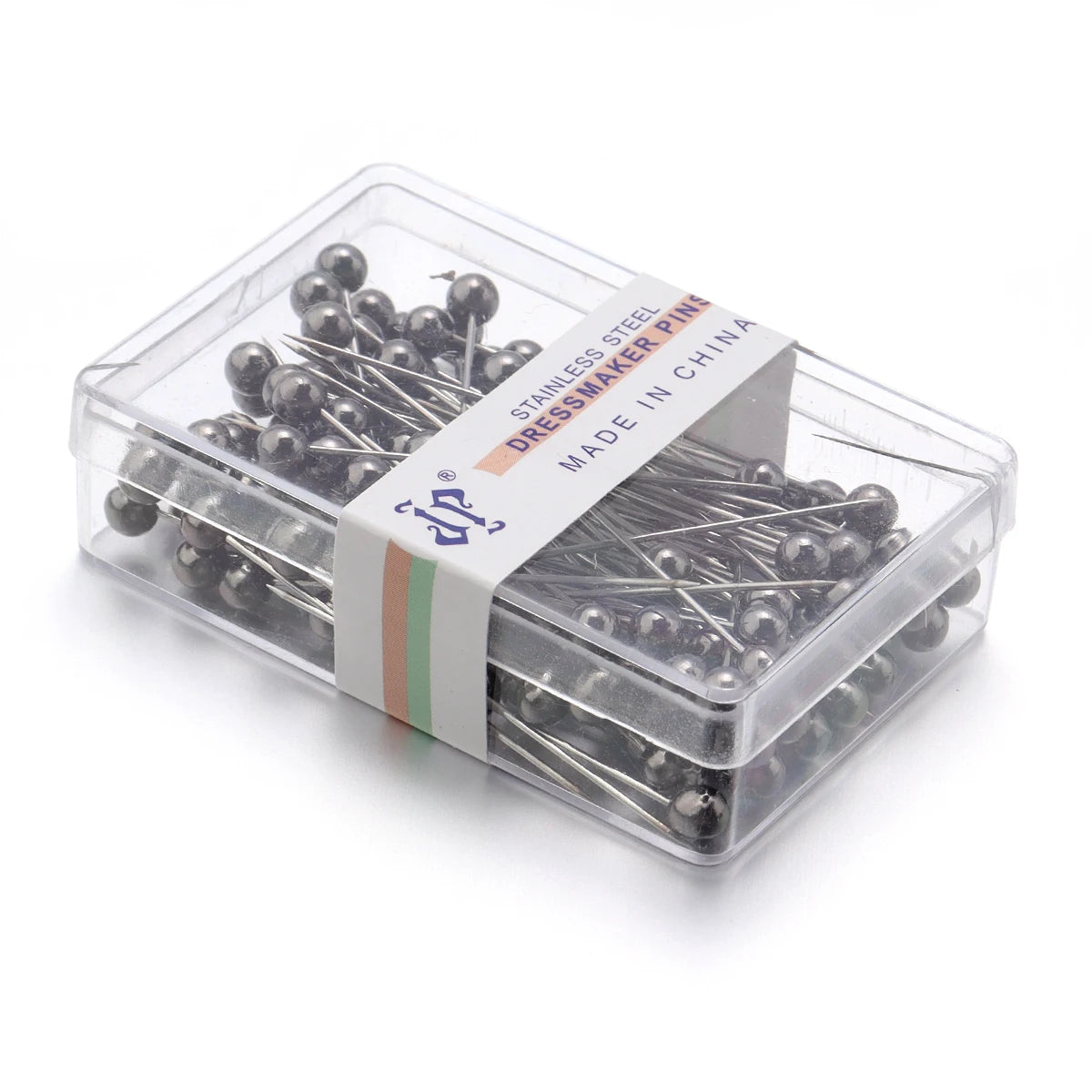100-Piece Color Ball Head Sewing Pins — Stainless Steel Quilting & Fabric Pins