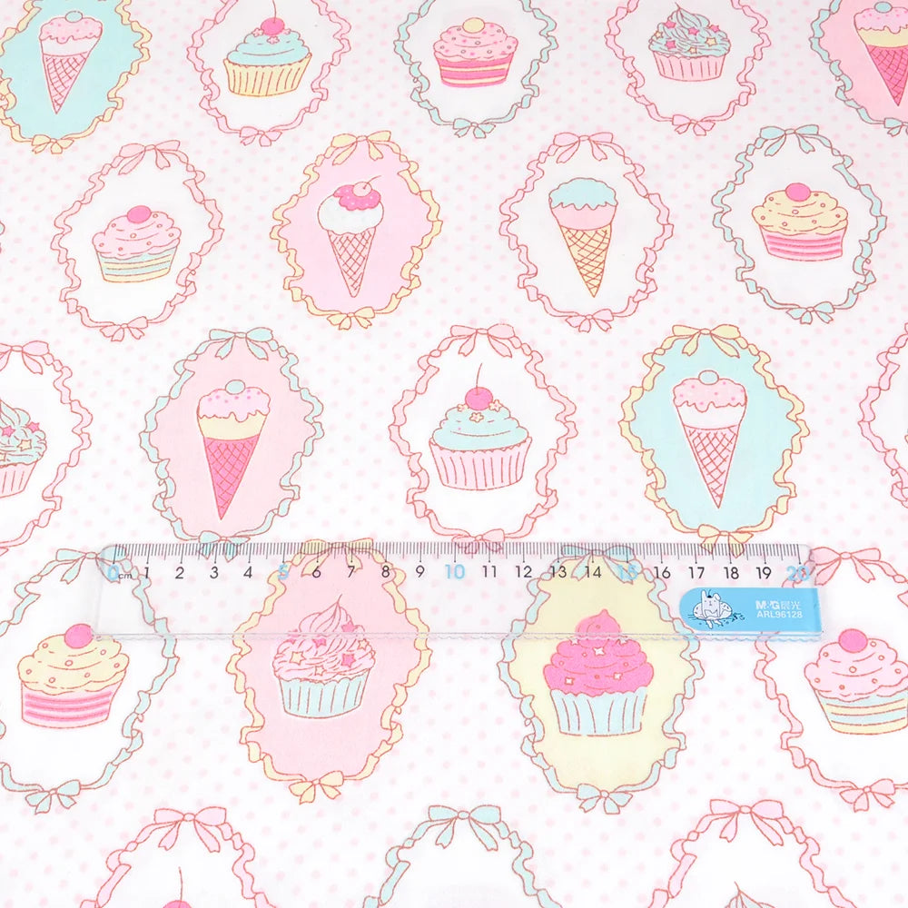 Cute Cartoon Print 100% Cotton Twill Fabric — 160cm Wide