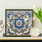 Kit de pintura de diamante para adultos, kit de arte de diamante con diseño de flor de forma especial para principiantes para decoración de pared del hogar, regalo