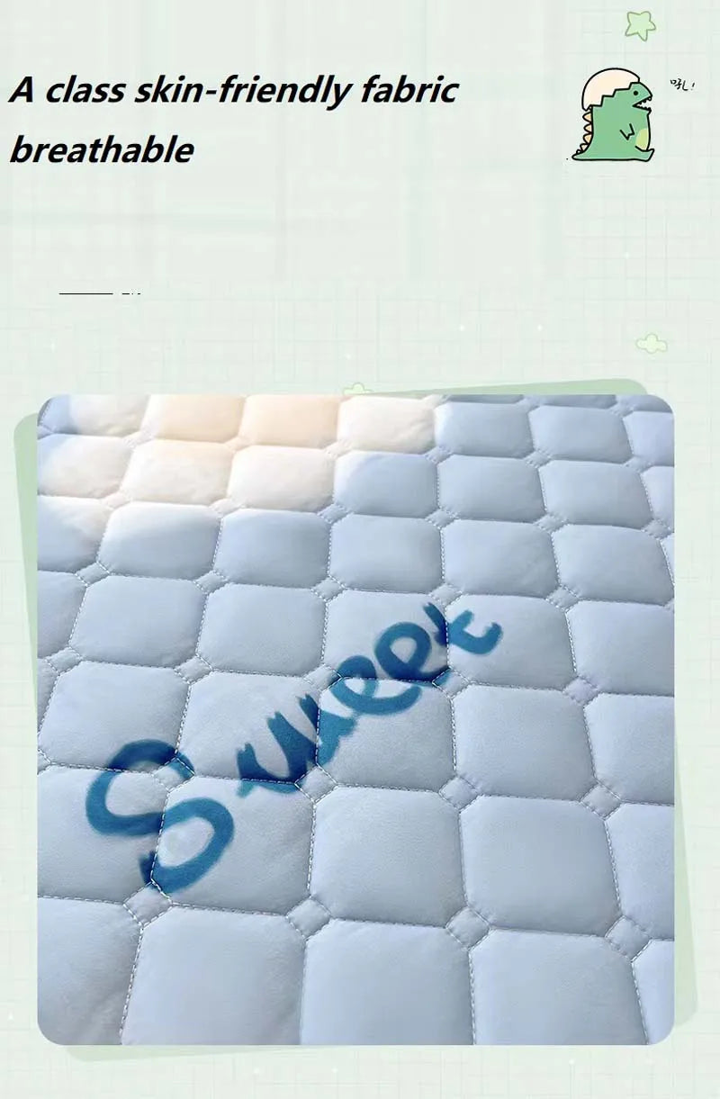 mtuove Soft Brushed Quilted Mattress Cover – Anti-Mite, Breathable, Fits 3–28cm Mattresses