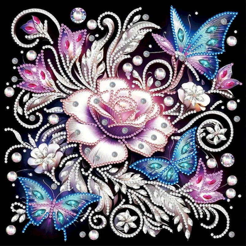 Butterfly Diamond Painting Kit – Special Shape | 30x30cm (11.8" x 11.8")