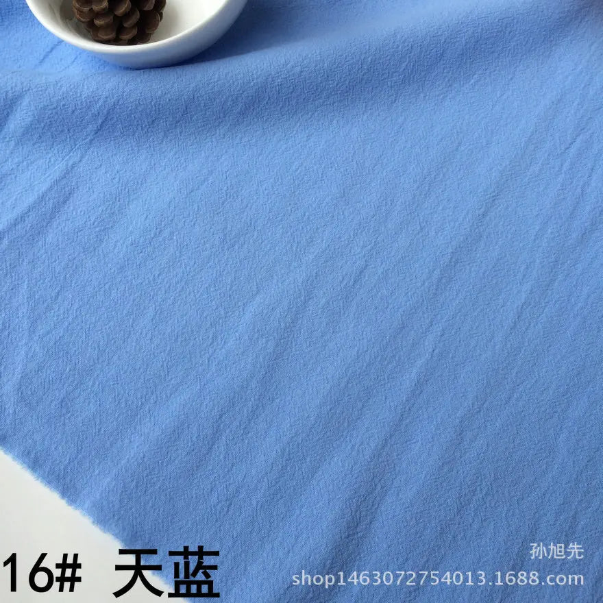 Cotton Linen Crepe Fabric – 137cm Wide | Skin-Texture Weave for Clothing, Curtains & Home Décor