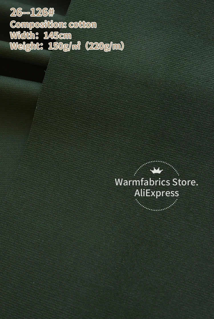145*50cm/Pcs In Stock 21 Corduroy Fabric Cotton High Quality Plain Cotton Corduroy Fabric for Clothing