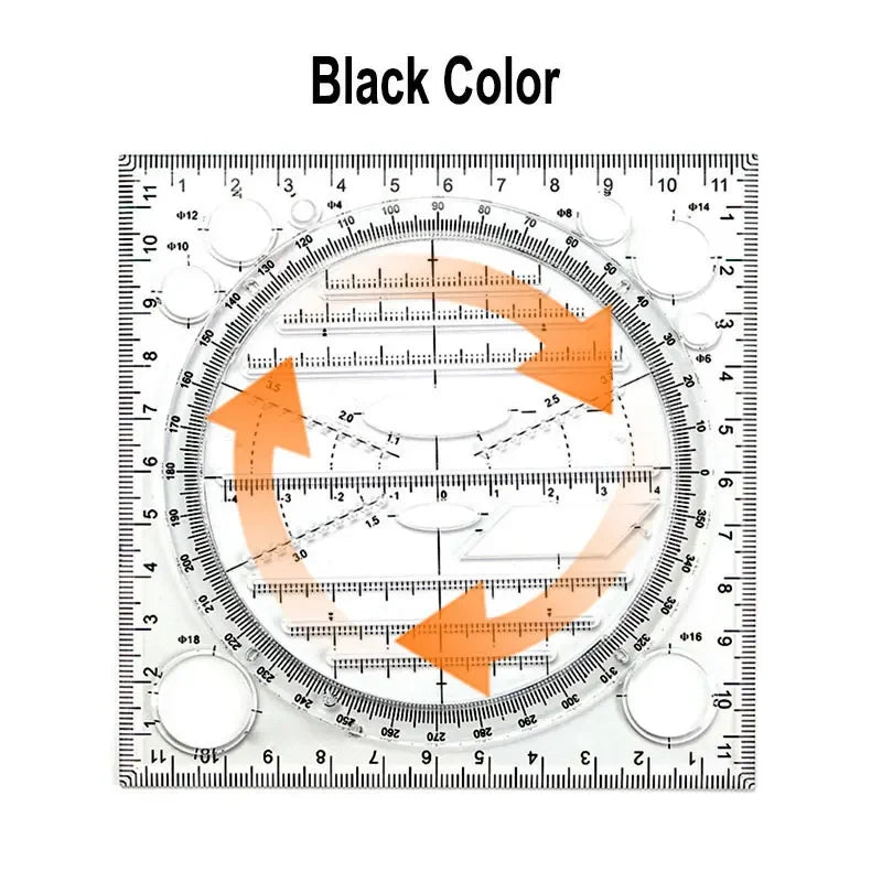 Rotatable Quilting Template Ruler – Circles, Ellipses & Arcs