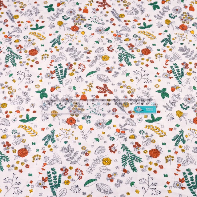Booksew Cotton Fabric Fat Quarter – Floral, Animal & Cartoon Prints, 20×25cm