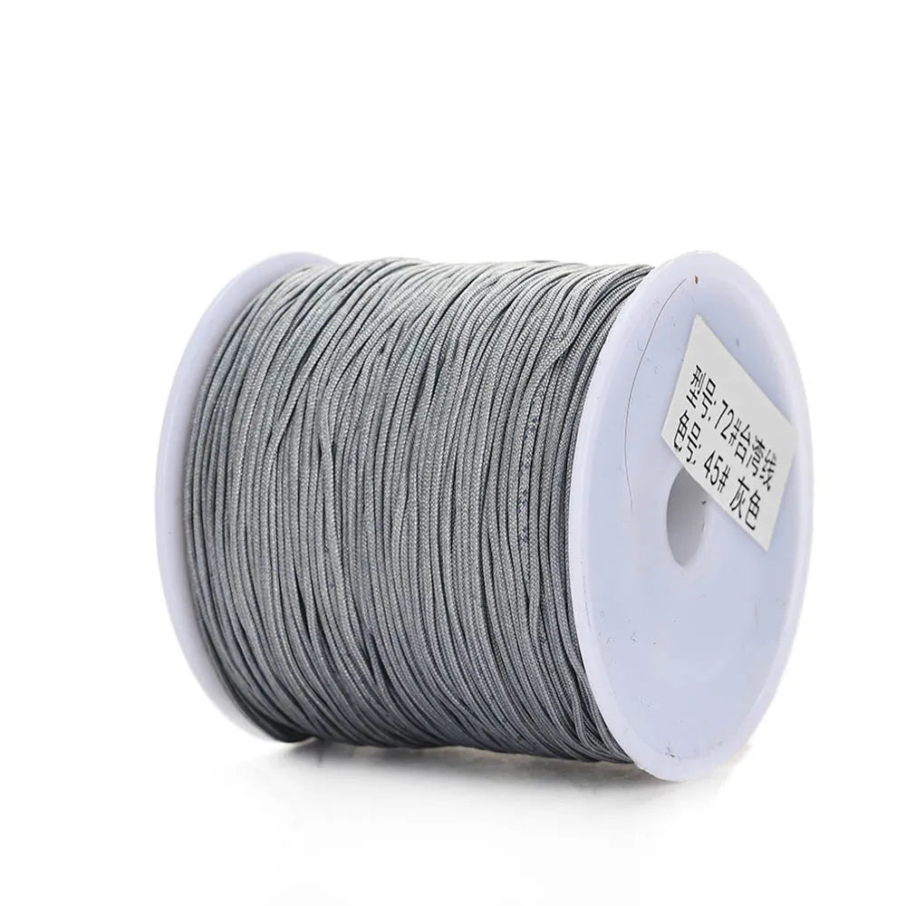Nylon Cord Thread – 0.8mm, 100m Spool | 28 Colors | Bracelets, Necklaces & DIY Crafts