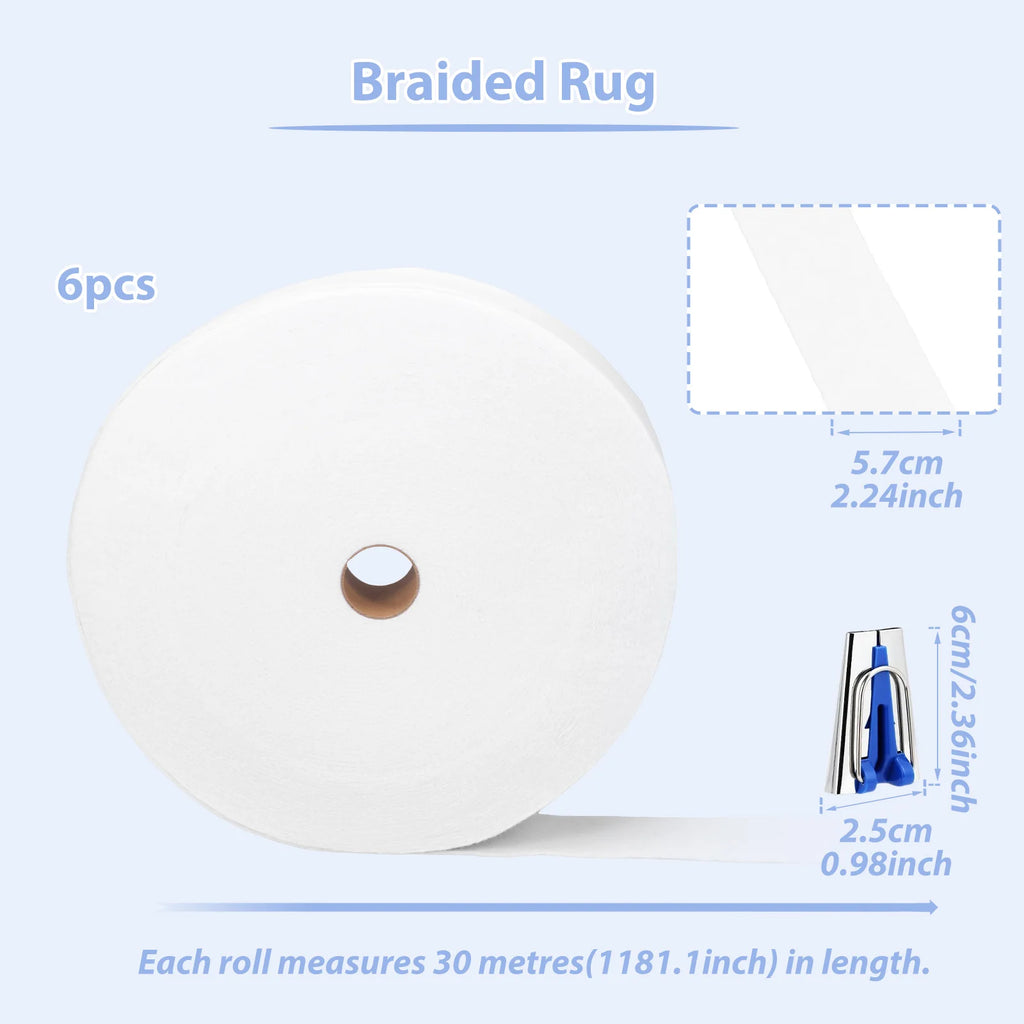 Jelly Roll Batting Strips for Rugs and Quilting Crafts