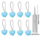 Clips para sujetar edredones y colchas – Paquete de 8 con gancho, estilos de corazón y redondos