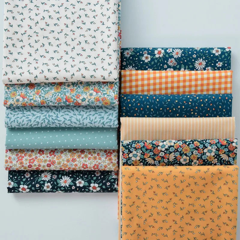Printed Cotton Poplin Fabric By the Meter – Soft Breathable 100% Cotton for Quilting, Clothing & DIY