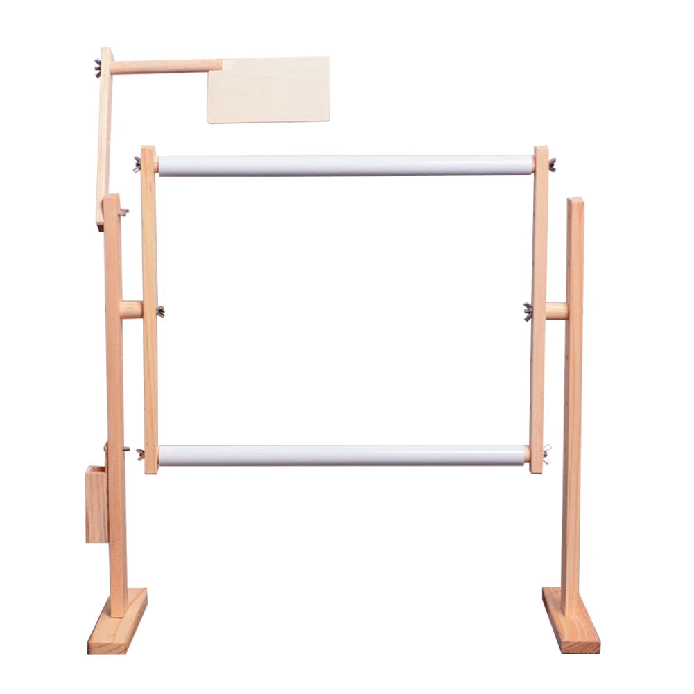 Adjustable Solid Wood Embroidery Floor Stand