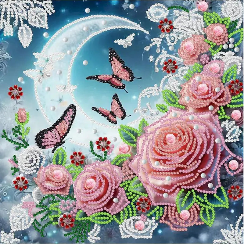 Butterfly Diamond Painting Kit – Special Shape | 30x30cm (11.8" x 11.8")