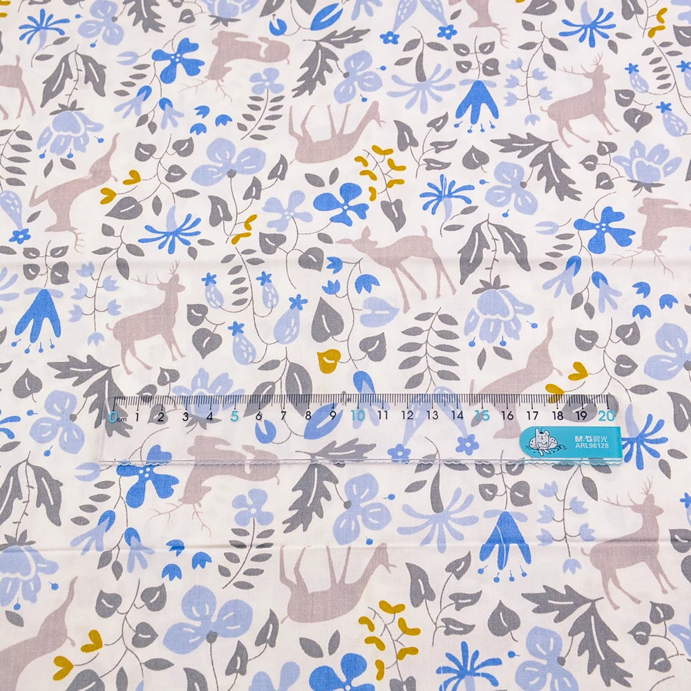 Fabric - 40 Precut Strips (6.35 X 49.78 cm) for Quilting And Sewing, 20 Floral Prints Assortment, 100% Material,