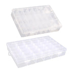 Sewing Thread Storage Box Organizer Portable Compartments Carry Case Empty Threads Spools Box for Beads Embroidery Threads