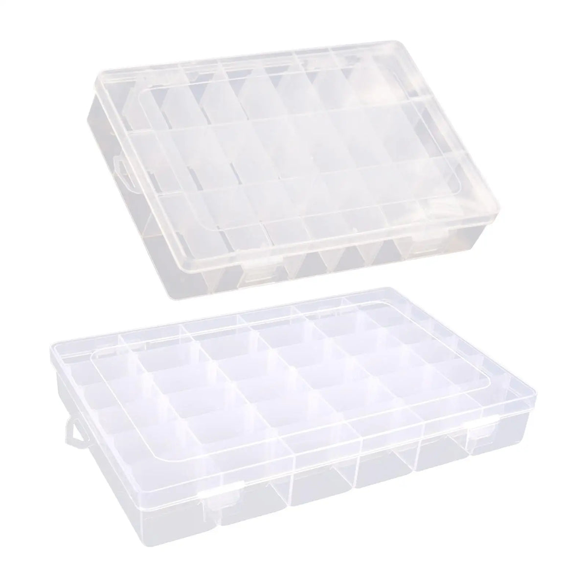 Sewing Thread Storage Box Organizer Portable Compartments Carry Case Empty Threads Spools Box for Beads Embroidery Threads