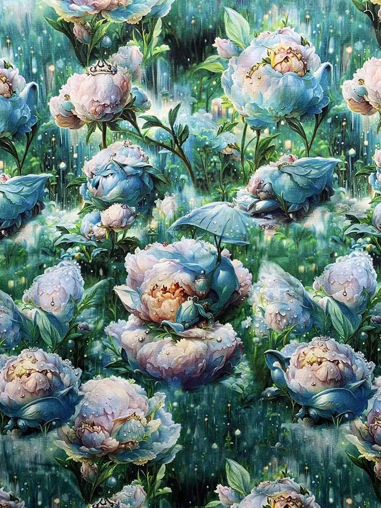 HD Digital Print Cotton Fabric | Fairy Tale Elf Design | Sold by Half Meter