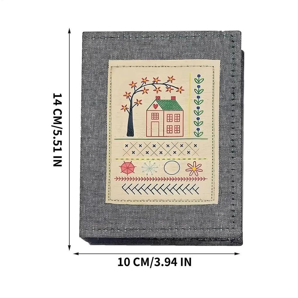 Chinese Style Embroidery Stitches Book Set – Hoop, 50-Color Threads & 10-Page Stitch Atlas