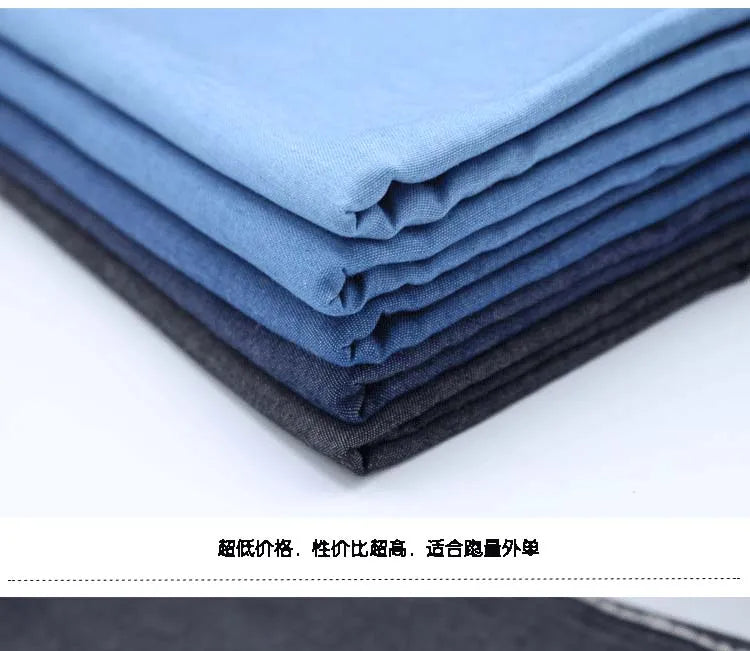 Thin Denim Fabric | Cotton Polyester Blend | 50×145cm | Quilting & Sewing