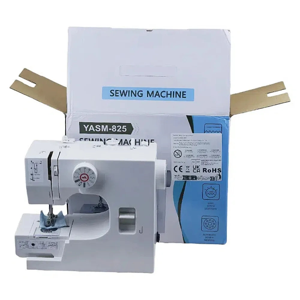 825 Semi-Auto Electric Sewing Machine – 12 Stitches, Beginner Friendly, All Fabrics