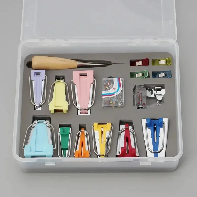 Multi-Specification Binding Tape Making Machine Set – DIY Quilting Tape Wrapping & Crimping Drum Kit