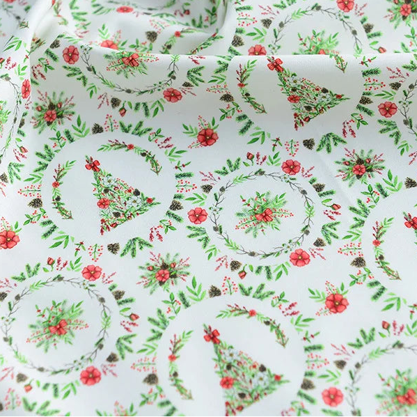 100% Cotton Christmas Print Fabric, 140cm Wide