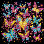 Kit de pintura de diamante de mariposa – Forma especial | 30x30cm (11.8" x 11.8")