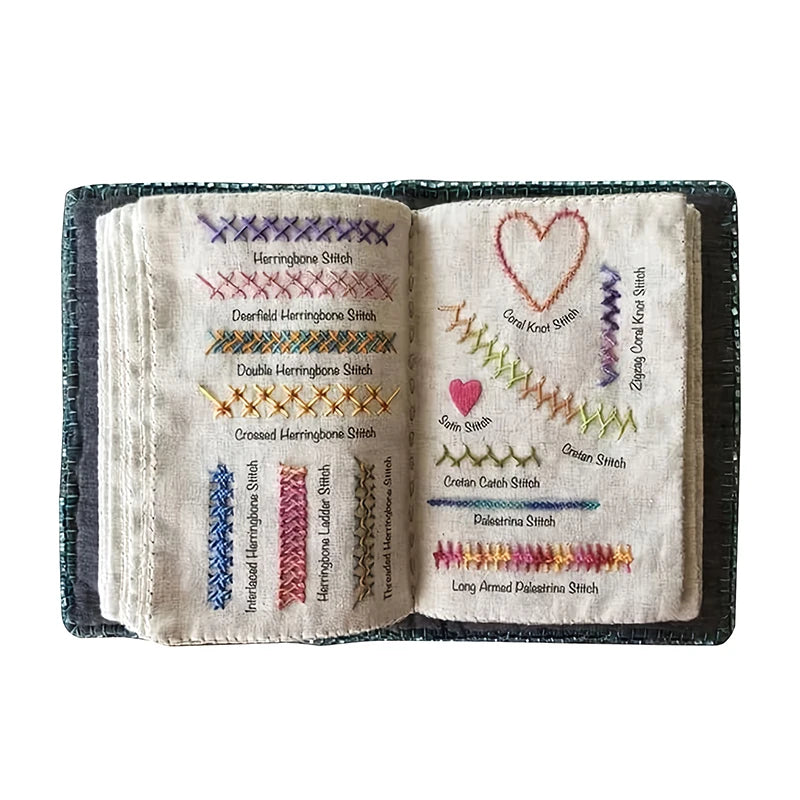European Leaf Embroidery Stitch Book – Imitation Linen DIY Kit