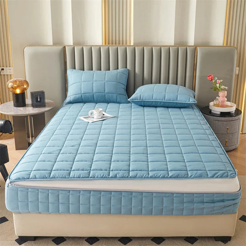 6-Sided Zippered Mattress Protector – Quilted, Multiple Sizes
