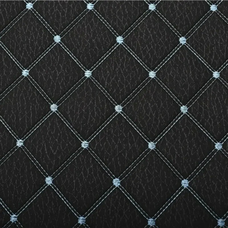 Thick Quilted Embroidered Plaid Fabric – 55" × 39" Panel | Sofa, Home Décor & DIY Sewing (10 Colors)