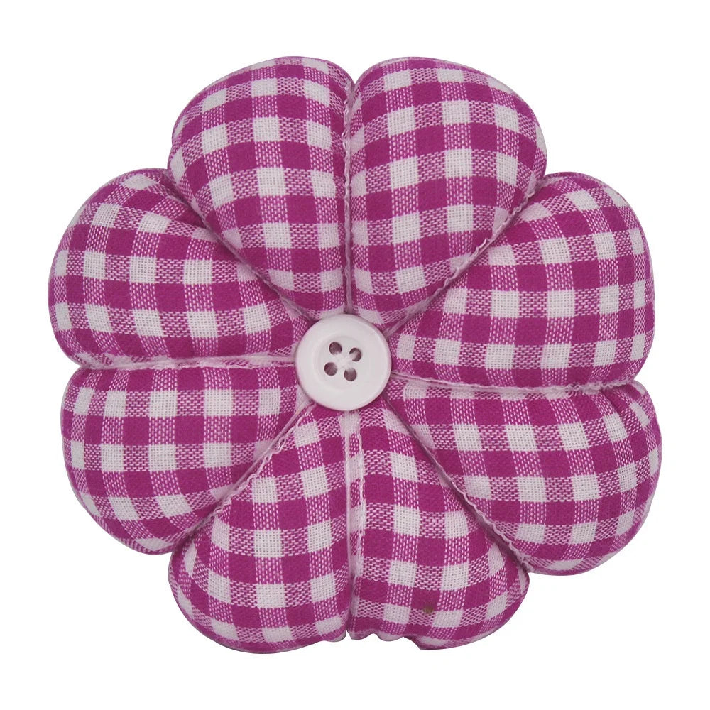 Floral Pumpkin Wrist Pin Cushion – Elastic Wristband, Quilting & Sewing Notions