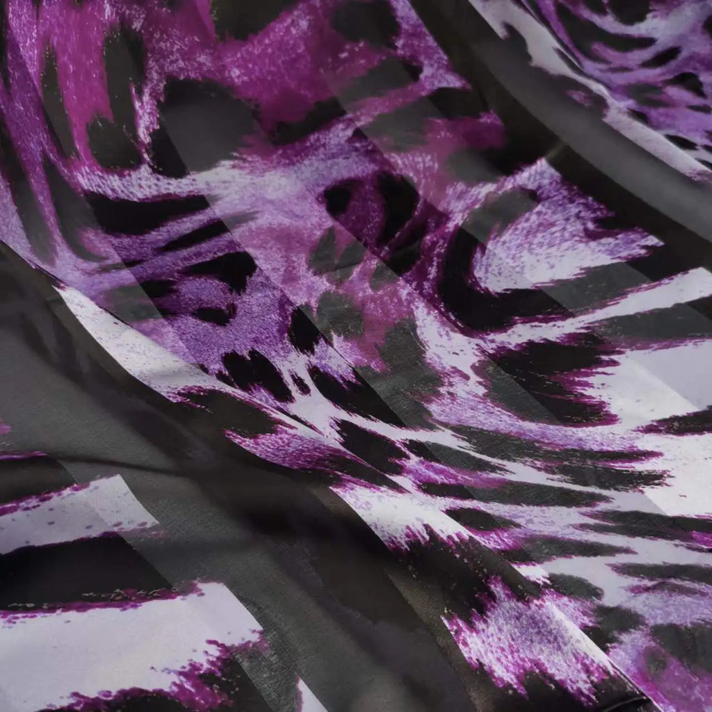 Floral Print Silk-Cotton Blend Fabric – 135cm Wide, 9-10mm | Dresses, Blouses & Luxury DIY Sewing