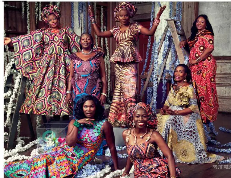 African Block Wax Print Fabric – 100% Polyester, Nigerian Batik Style – For Wedding Dresses, Clothing & Home Décor