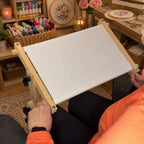 Adjustable Wooden Embroidery Hoop Stand – 2 Sizes