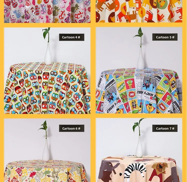 Floral & Stripe Thickened Polyester Canvas Fabric – 150cm Wide, 390g/m | Sofas, Bags, Cushions & Home Décor