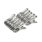 Clips utilitarios y para acolchado de acero inoxidable — Juego de 10 | Clips para ribetes de edredones, telas y toallas de playa