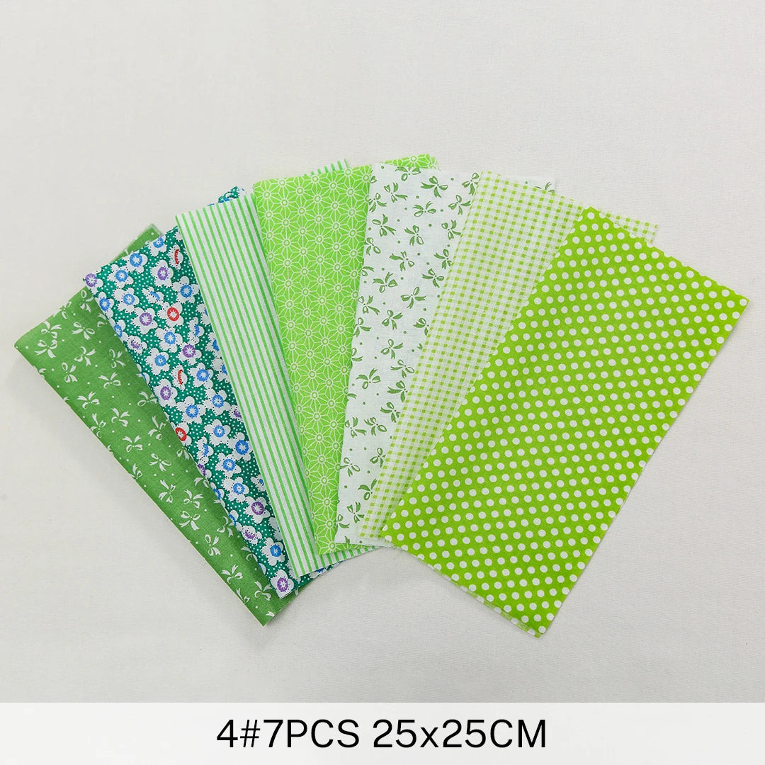 25x25Cm Cotton Flower Fabric Printed Cloth Sewing Quilting Fabrics For Patchwork Needlework DIY Handmade Accessories