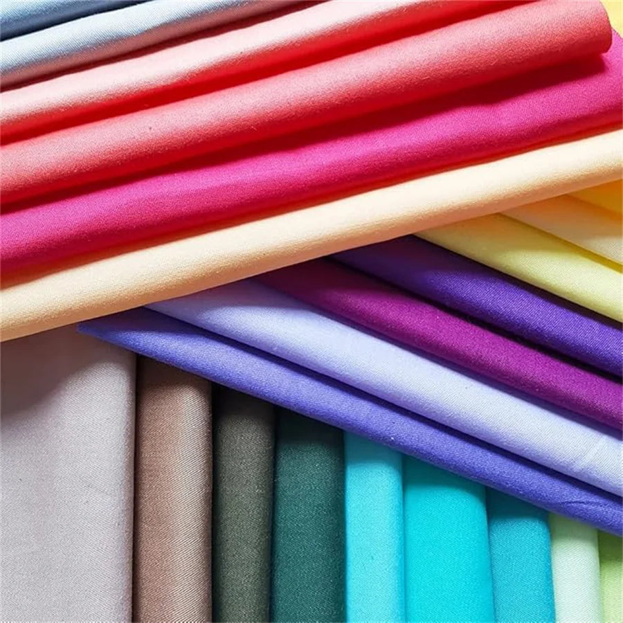 50-Piece Precut Fabric Squares Set – 20x20cm Solid Colors for Quilting & Patchwork