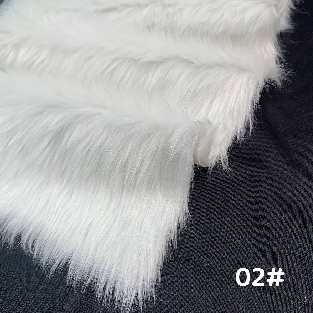 Tela de Pelo Sintético de 2.5cm de Largo – 30x50cm, Cosplay & Fursuit, 23 Colores
