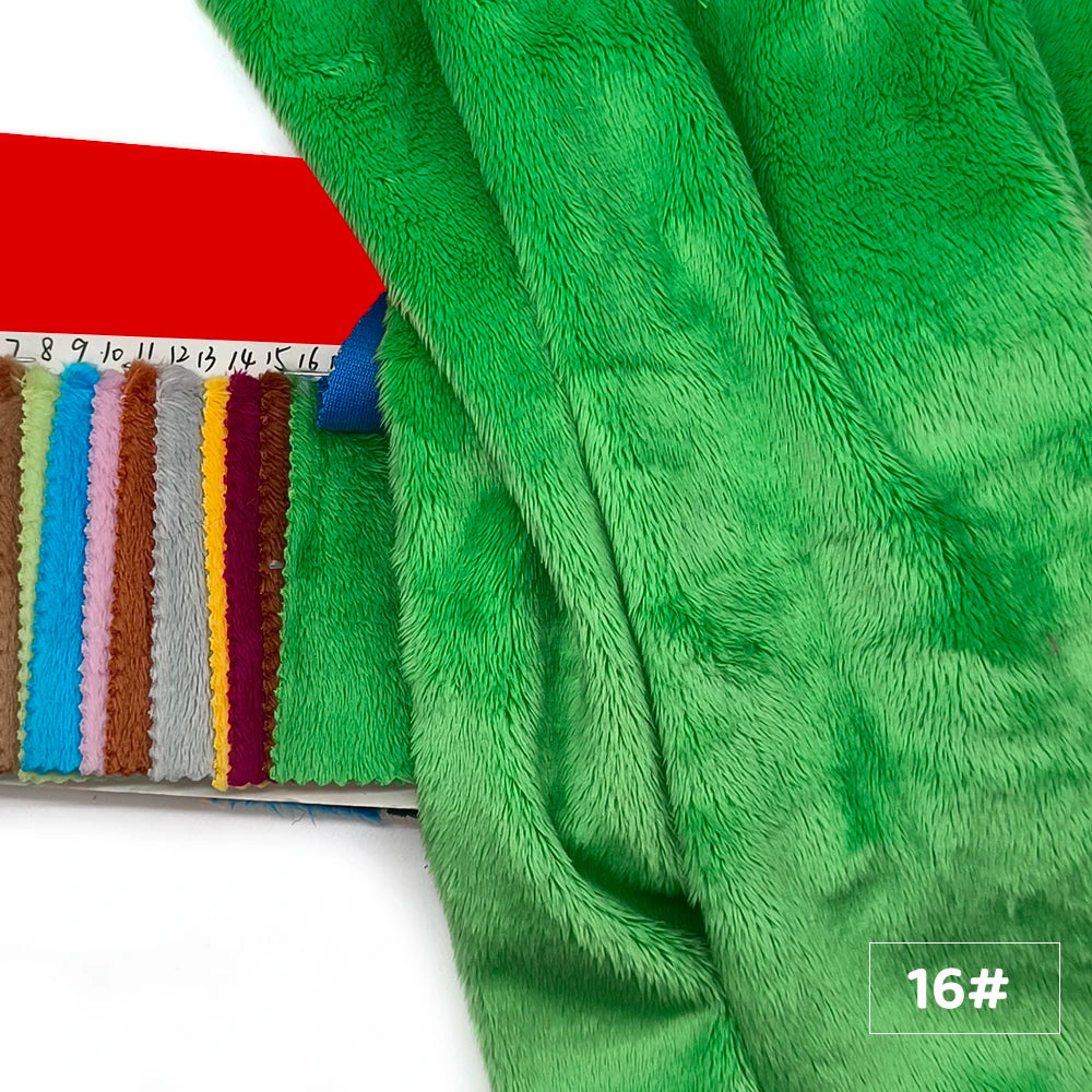 5mm Plush Faux-Fur Fabric – Soft Pile, 45x50cm, 30 Colors