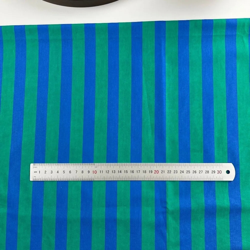 Multicolor Vertical Stripes Fabric – 150x100cm, Quick-Dry & Breathable for Dresses, Tablecloths & DIY