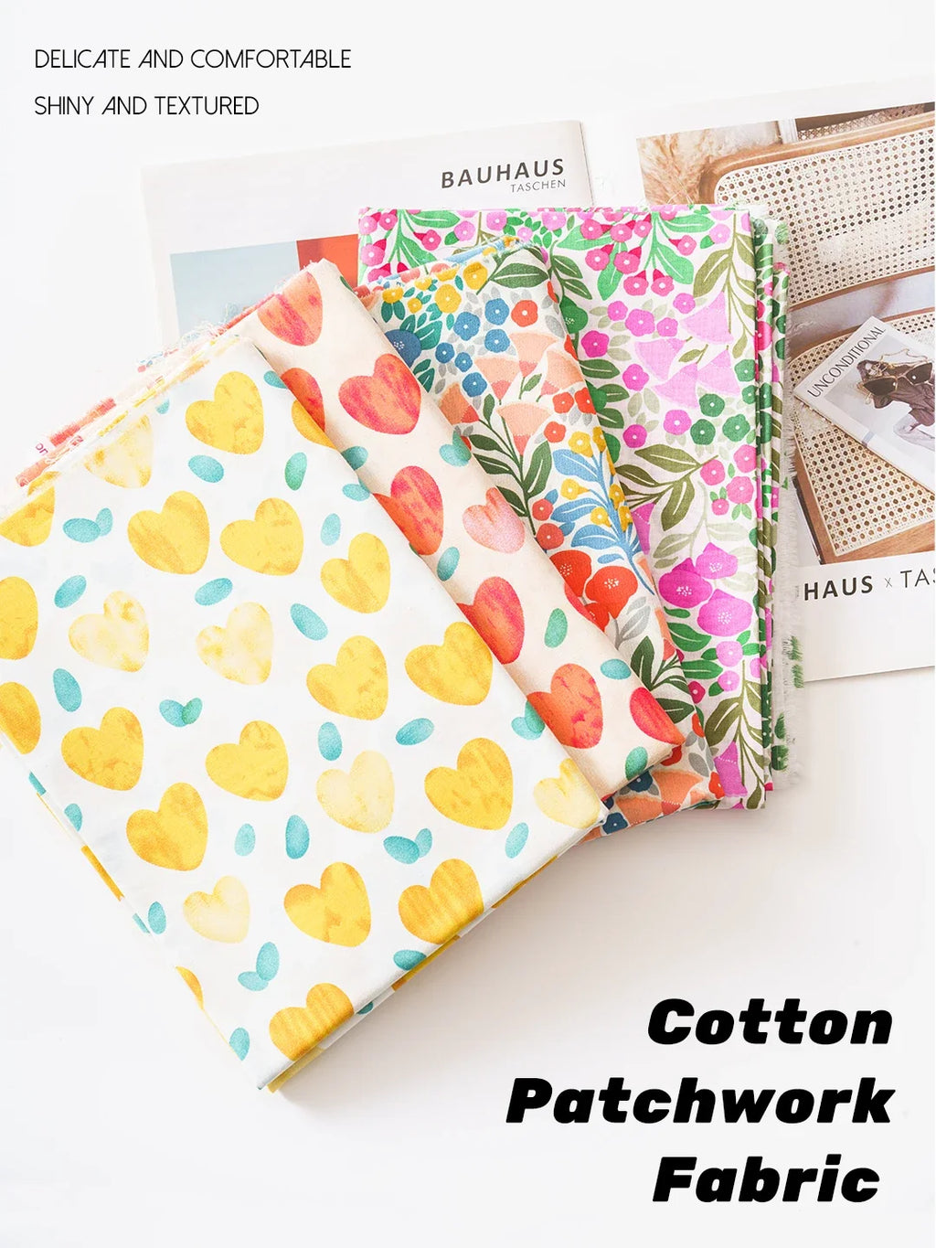 Pastoral Print 100% Cotton Poplin Fabric – 145cm Wide, Sold by 0.5m | Quilting, Dressmaking & Doll Sewing