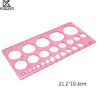 Circle Size Template Ruler for Quilting & Appliqué Design – Quilling & Pattern Making Tool