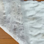 50x100cm Mantas de retazos de piel de conejo natural Colcha de invierno para cama Manta a rayas suave para sofá Fiesta de Navidad