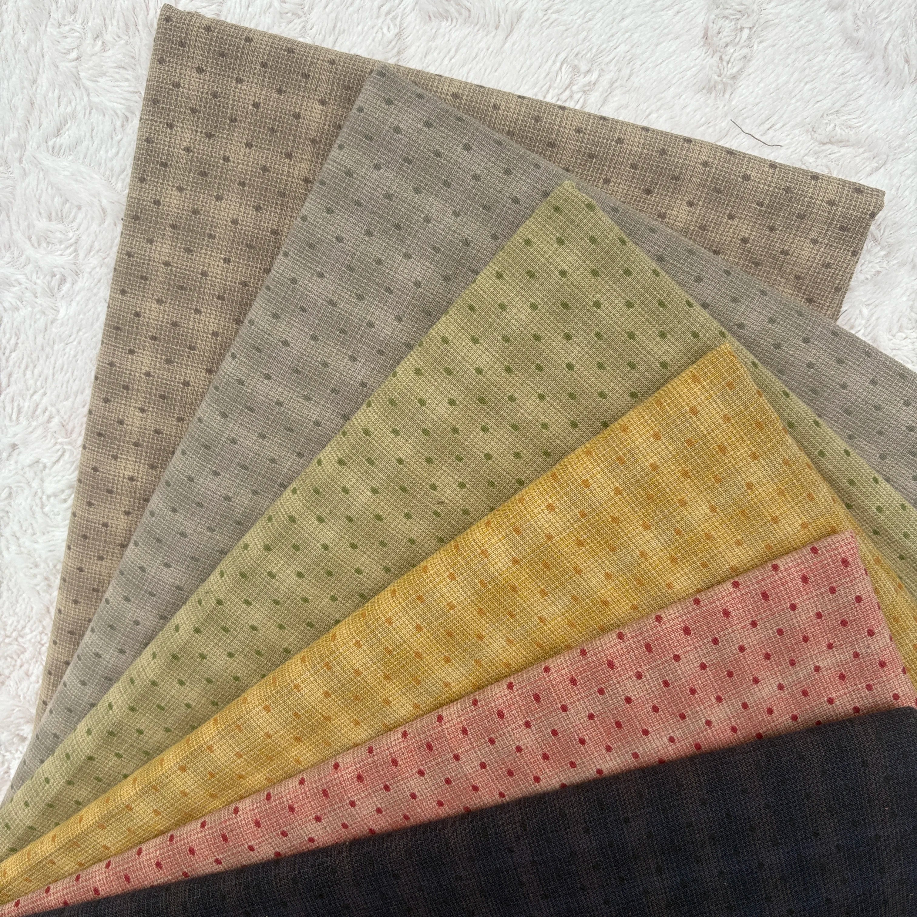 Japanese Yarn-Dyed 100% Cotton Fabric – Fat Quarter Bundle | Floral, Dot & Cartoon Prints