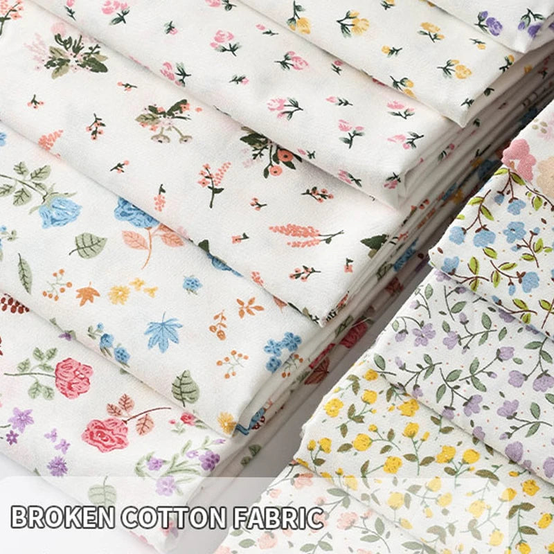 Rural Style Small Floral Print 100% Cotton Fabric — 160cm Wide