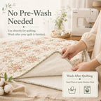 Natural Cotton Quilt Batting – 47 × 59 in, Choice of Weight