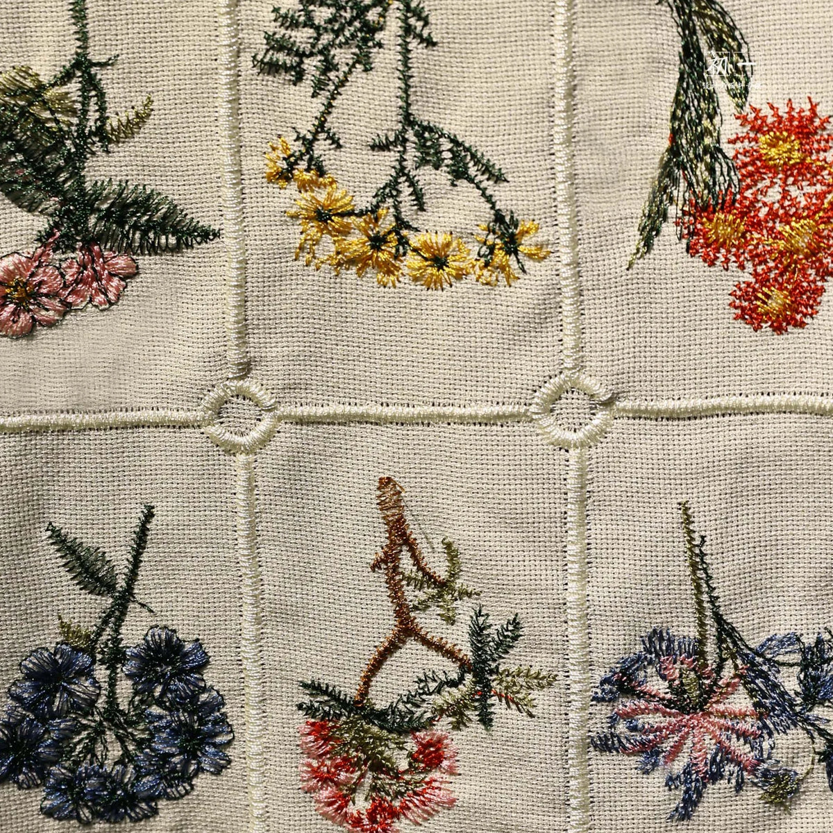 Bohemian Floral Embroidery Fabric — Cotton Blend, 140cm (55") Wide | Sold by 0.5m