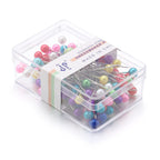 100-Piece Color Ball Head Sewing Pins — Stainless Steel Quilting & Fabric Pins