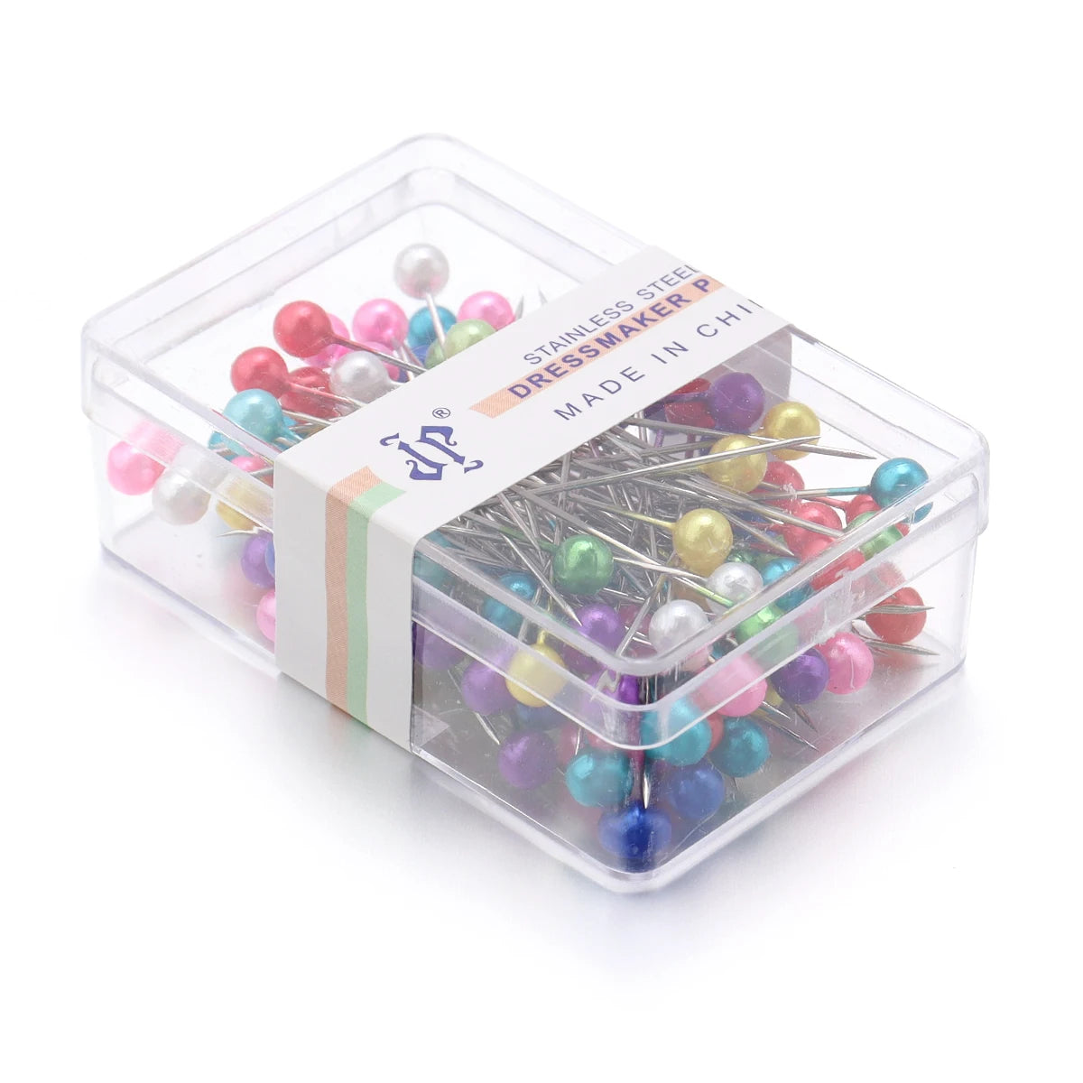 100-Piece Color Ball Head Sewing Pins — Stainless Steel Quilting & Fabric Pins