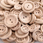 500 botones redondos de madera decorativos para coser