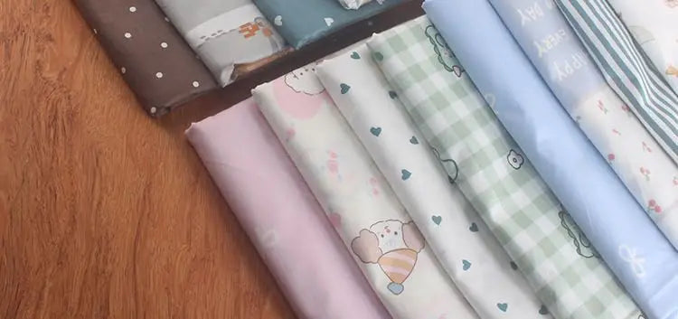 Pure Cotton AB Face Fabric – Cartoon Printed for Baby & Children's Clothing, Bedding & Quilting